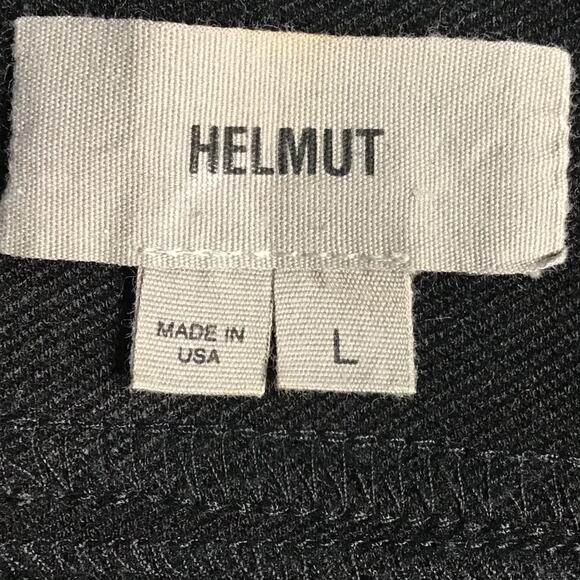 Helmut Black Structured Ponte Mini Skirt L Minimalist Modern Capsule Wardrobe - Picture 5 of 6